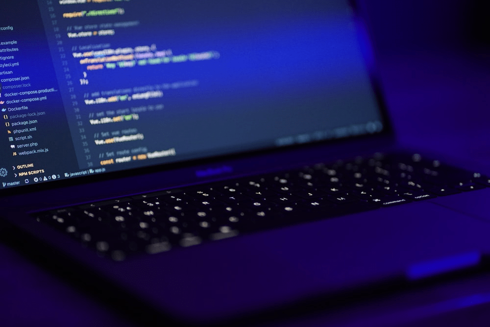 Laptop with software coding